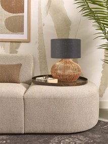 Veioza eco din ratan Kalahari S/3220, d.grey