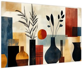 Tablou - Vaze cubiste (90x60 cm)