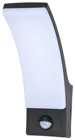Aplică LED de exterior cu senzor Brilagi ARCELO LED/9W/230V IP44