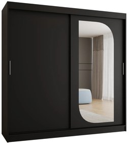 Dulap de haine 200 cm Lulu (Negru). 1125983