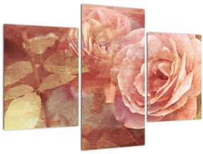 Tablou cu trandafir (90x60 cm)