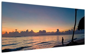 Tablou femeii pe plajă (120x50 cm), în 40 de alte dimensiuni noi