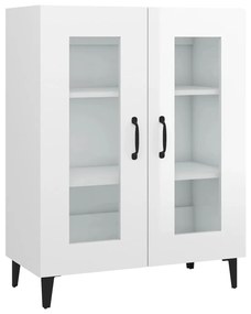 812129 vidaXL Dulap, alb extralucios, 69,5x34x90 cm, lemn compozit