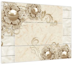 Tablou pe sticlă - Motiv decorativ (70x50 cm)
