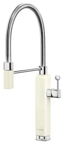 Baterie de bucatarie retro Smeg MDF50CR, crem