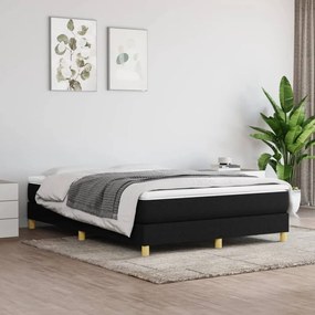 3120616 vidaXL Cadru de pat, negru, 140x200 cm, material textil
