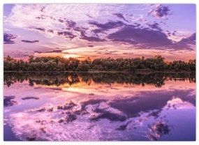 Tablou cu cerul violet (70x50 cm)