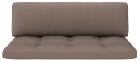 Canapea de mijloc din paleti de gradina, lemn pin gri tratat Gri taupe, canapea de mijloc, Gri, 1