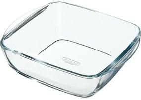 Pyrex Vas de sticlă pentru cuptor, pătrat, 2,2 l,25 x 22 x 7 cm