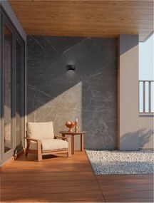 Aplica LED iluminat exterior ambiental, IP65, PRATO negru