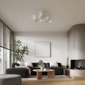 Plafonieră Sollux SL.1393 TELESTO 1xE27/15W/230V alb/bej