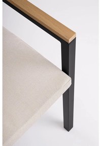 Scaune de grădină gri-antracit 4 buc. din metal Henna – Bizzotto