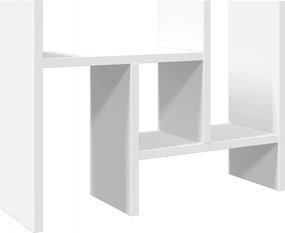 vidaXL Organizator de birou, alb, 34,5x15,5x35,5 cm, lemn prelucrat