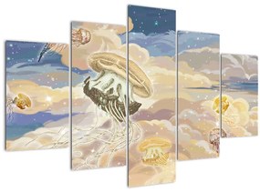 Tablou - Meduză Cerească (150x105 cm)