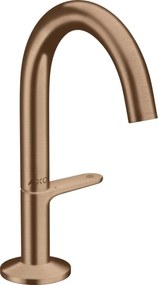 Baterie lavoar baie red gold periat cu ventil click-clack Hansgrohe Axor One Select 140 Red gold periat