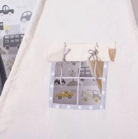 Cort pentru copii Teepee cu perne Stele, gri