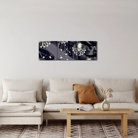 Tablou - Diamante în spațiu (cu ceas) (90x30 cm)