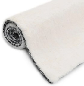 Covor, crem, 80 x 150 cm, blana ecologica de iepure Crem, 80 x 150 cm