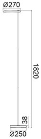 Lampadar, Lampa de podea LED NASSAU alb MA-8510