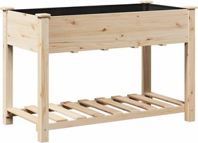 vidaXL Vază pentru Grădină Bej 115 x 59 x 76,5 cm Lemn de Brad Solid