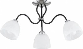 Lustră aplicată ARIEL 3xE27/15W/230V crom lucios/negru