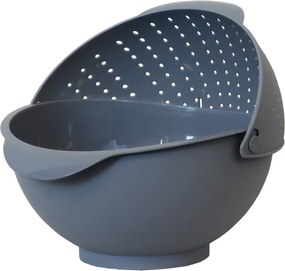Bol cu strecuratoare 3L, gri, Otello