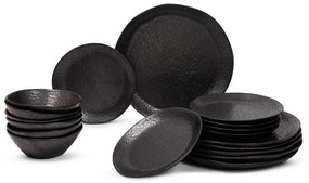 Serviciu de masă 18 buc. din gresie Dark Moon – Bonami Selection