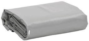 vidaXL Prelată, gri, 5x6 m, 650 g/m²