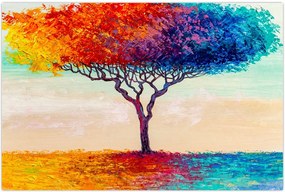 Tablou cu pom pictat (90x60 cm)