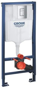 Set de instalare incastrata pentru WC suspendat, inaltime 1,13 m, clapeta actionare Skate Cosmopolitan, crom