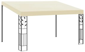 vidaXL Pavilion de perete, crem, 4 x 3 x 2,5 m