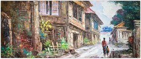 Tablou - Satul filipinez, Asia (120x50 cm)
