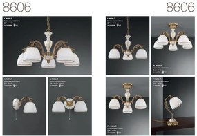Veioza de masa clasica din alama design italian 8606