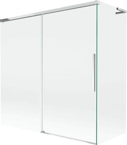 Mexen Rox L paravan de baie cu 2 uși glisante 160 + 70 x 150 cm, transparent, crom - 8C9L-160-070-01-00