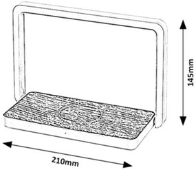 Lampă LED de masă cu încărcător fără fir Rabalux 76005 BULDUS LED/4W/5V