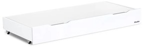 Sertar depozitare cu capac pentru patut copii Woodies 140 A  70 cm, alb