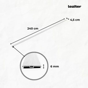 Plăci de pardoseală din vinil SPC Serona cu efect de piatră gri nisip 2400x45x6 mm