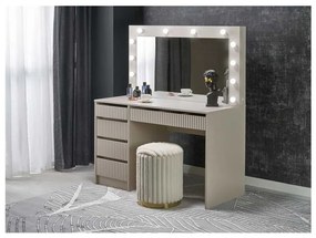 Masă de toaletă Hollywood XL II, crem