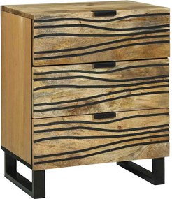 vidaXL Dulap de noapte Maro 50 x 33 x 62 cm Lemn masiv de acacia
