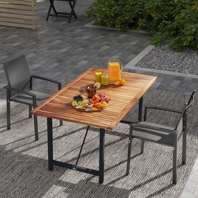Outsunny Set de 2 Scaune de Grădină cu Cadru din Aluminiu, Plasă Respirabilă și Cotiere, 56x58x89 cm, Gri Închis | Aosom Romania