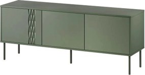 Comoda TV TRESSE, verde, PAL, 150x40x55 cm