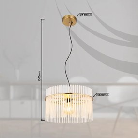 Lustra moderna suspendata GORLEY auriu, 40cm