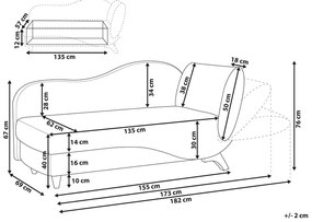 Canapea/Divan Merry (albastru) (D). 1080320