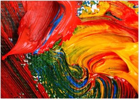 Tablou - Abstractizare albăstrire cu o perie (70x50 cm)