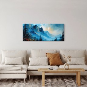 Tablou - Pictura munților (120x50 cm)