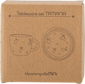 Set de veselă pentru copii 2 buc. din gresie Tatiana – Bloomingville Mini