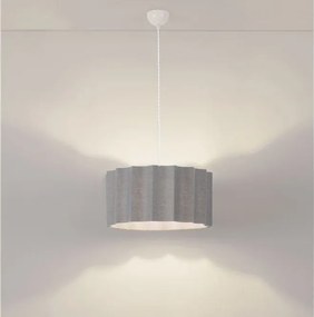 Lustra suspendata cu abajur gri Alve