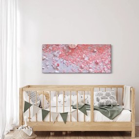 Tablou - Atmosfera de litoral în nuanțe roz (120x50 cm)