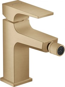 Baterie bideu cu ventil push-open, Hansgrohe Metropol, bronz periat, 32520140