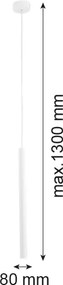Lustră pe cablu ETNA 1xG9/6W/230V albă Argon 8066